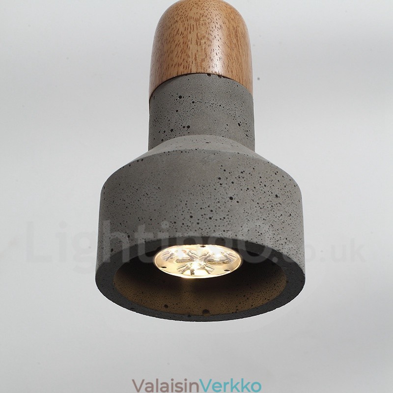 Single Light Moderni nykyaikainen puinen Concrte riippuvalaisin