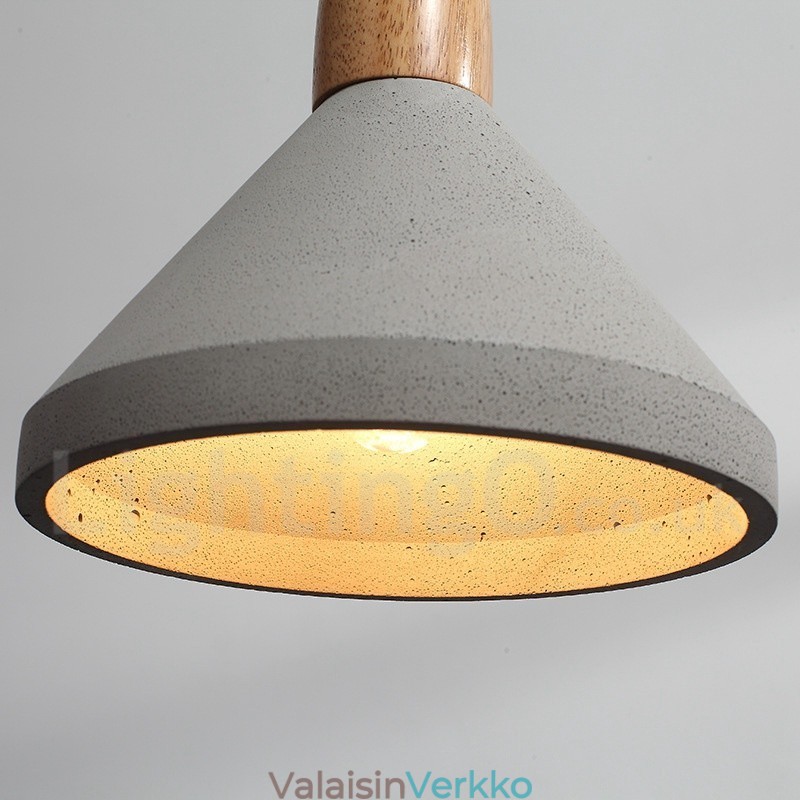 Single Light Moderni nykyaikainen puinen Concrte riippuvalaisin