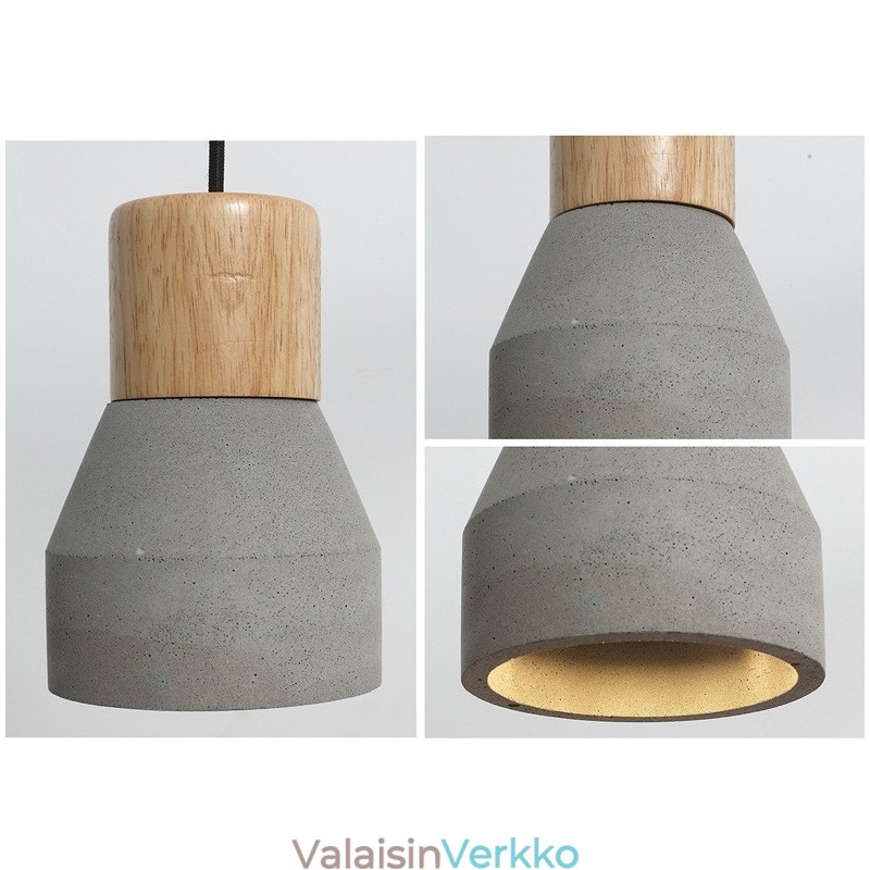 Single Light Moderni nykyaikainen puinen Concrte riippuvalaisin