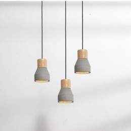 Single Light Moderni nykyaikainen puinen Concrte riippuvalaisin