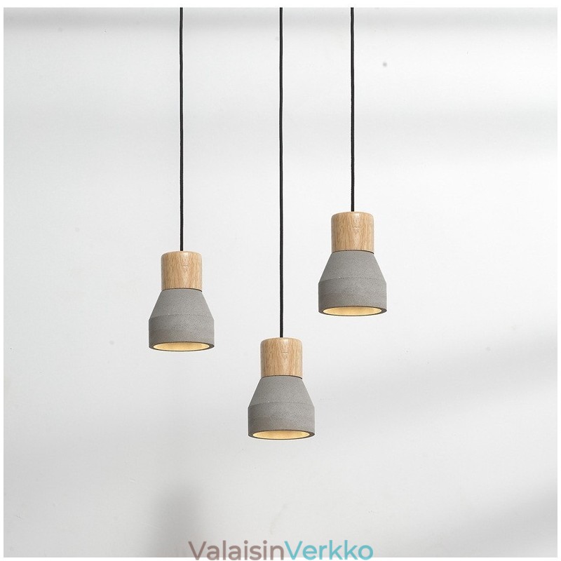 Single Light Moderni nykyaikainen puinen Concrte riippuvalaisin