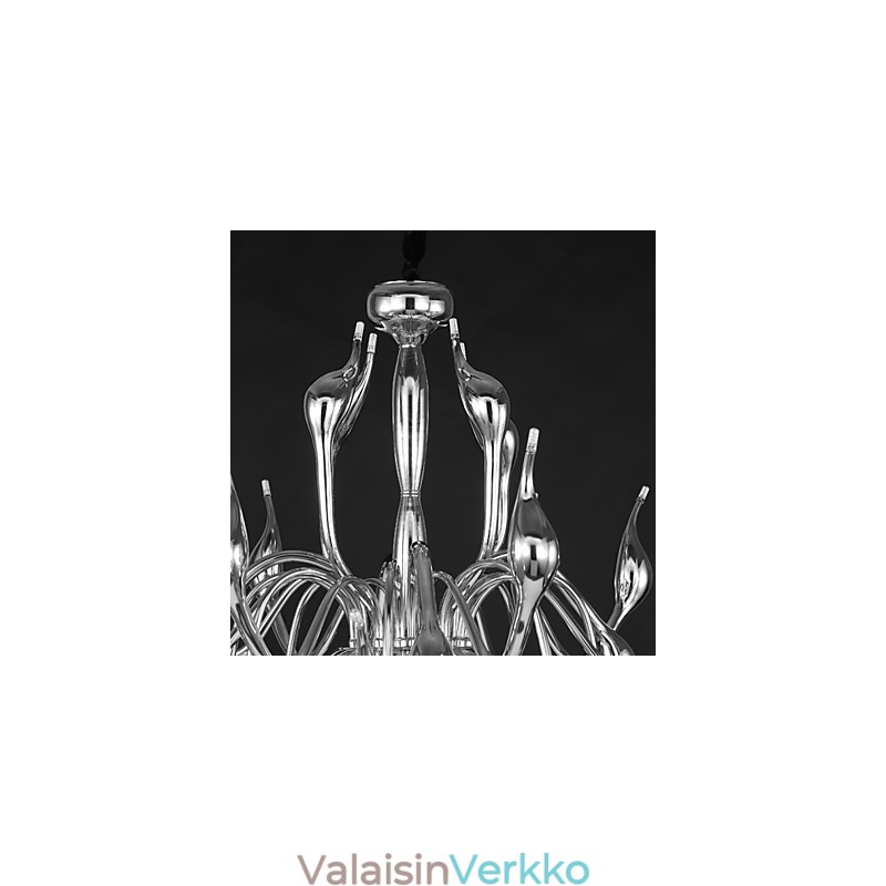 Moderni kattokruunu valo 18 valoa G4 kromiviimeistely