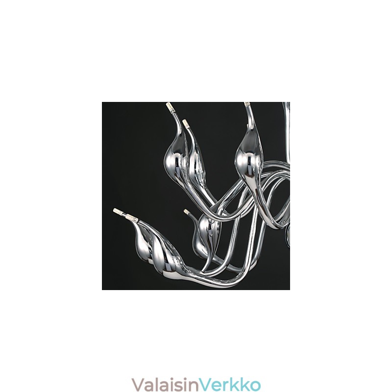 Moderni kattokruunu valo 18 valoa G4 kromiviimeistely