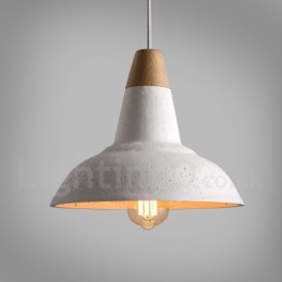 Moderni nykyaikainen 1 Light Wood Concrte riippuvalaisin