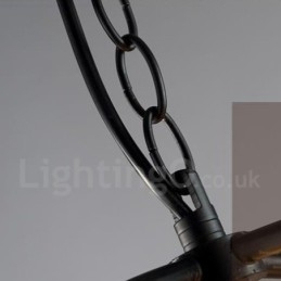 6 Light Metal Globe Vintage-riippuvalaisin