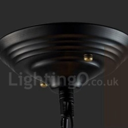 6 Light Metal Globe Vintage-riippuvalaisin