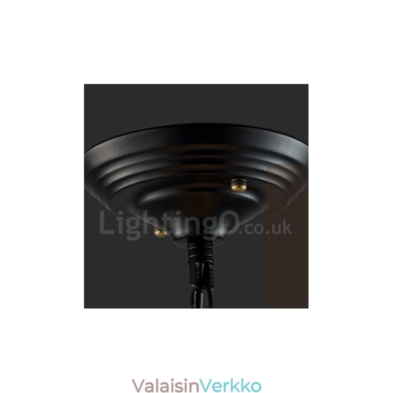 6 Light Metal Globe Vintage-riippuvalaisin