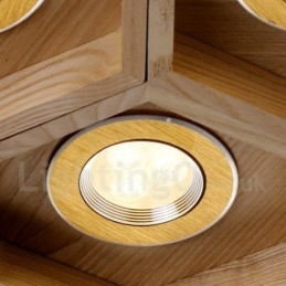 5 Light Wood Moderni ja nykyaikainen riippuvalaisin
