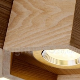 6 Light Wood Moderni nykyaikainen riippuvalaisin
