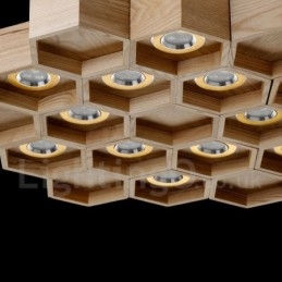 12 Light Wood Moderni nykyaikainen riippuvalaisin
