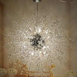 Moderni Lantern Globe Crystal Crystal Metal Upload Mount