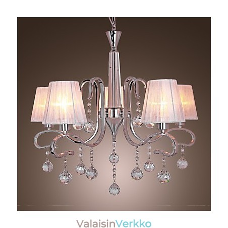 Moderni nykyaikainen kristallikruunu, galvanoitu kattokruunu