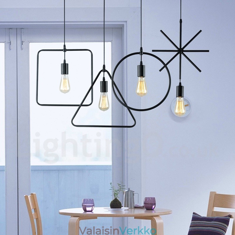 Moderni nykyaikainen metalliriippuvalaisin 1