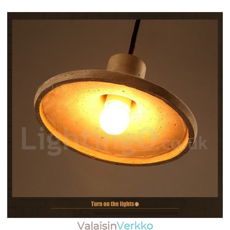 Moderni Concrte yhden valon riippuvalaisin