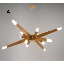 Moderni Contemporary Wood 12 Light riippuvalaisin
