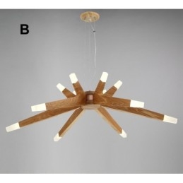 Moderni Contemporary Wood 12 Light riippuvalaisin