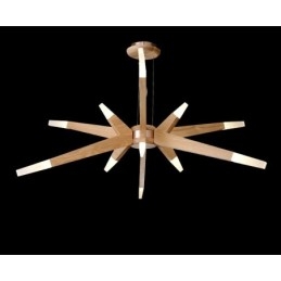 Moderni Contemporary Wood 12 Light riippuvalaisin