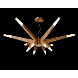 Moderni Contemporary Wood 12 Light riippuvalaisin
