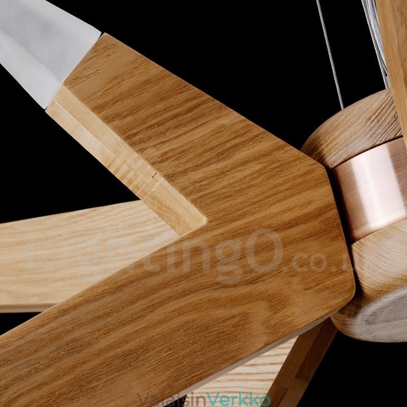 Moderni Contemporary Wood 12 Light riippuvalaisin