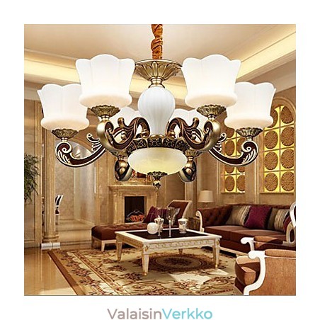 Garden Creative Sinkkiseoksesta valmistettu Retro-riippuvalaisin kattokruunu Garden Creative Sinkkiseoksesta valmistettu Retro-riippuvalaisin kattokruunu
