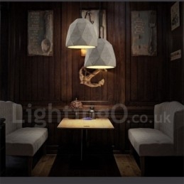Vintage Concrte 1 Light riippuvalaisin