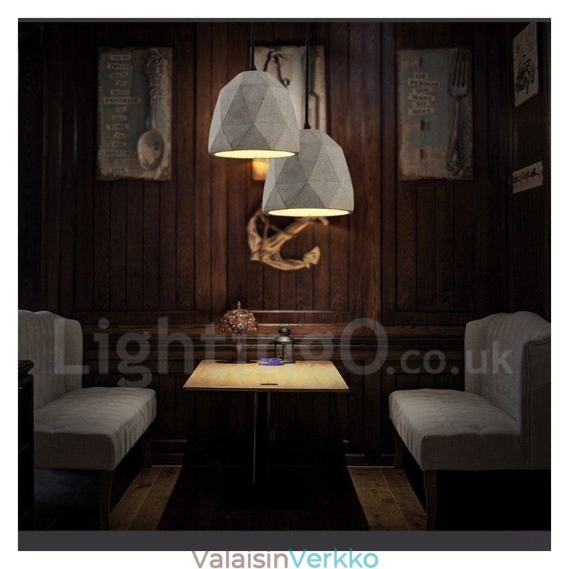 Vintage Concrte 1 Light riippuvalaisin