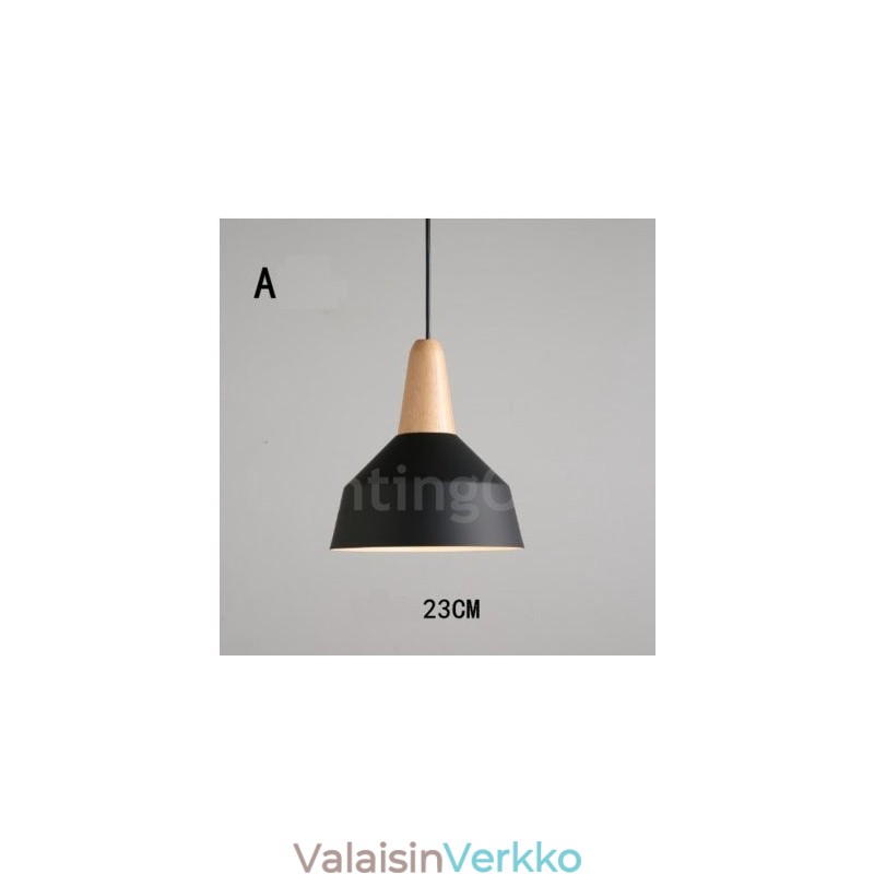 Moderni nykyaikainen puinen metalli monivärinen riippuvalaisin