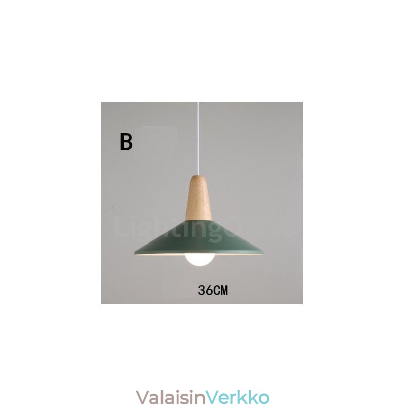 Moderni nykyaikainen puinen metalli monivärinen riippuvalaisin