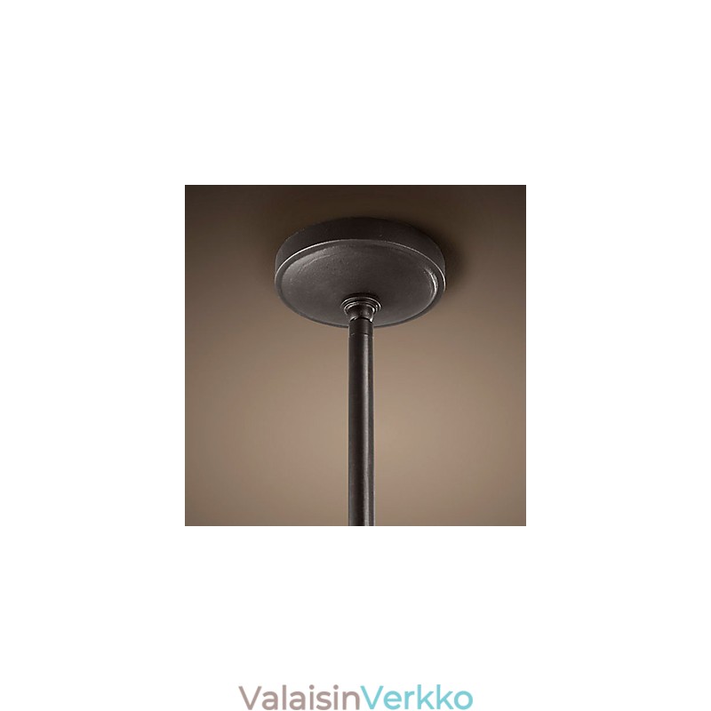 Retrotyylinen rautainen riippuvalaisin 12 kynttilävalolla