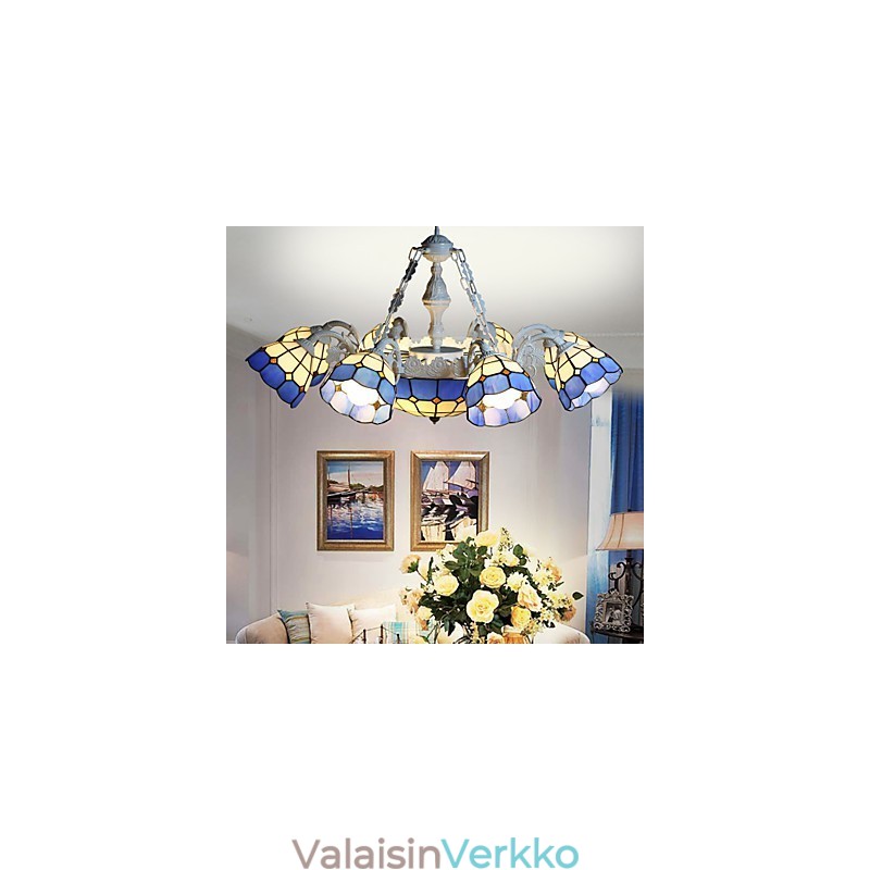 Välimeren maaseudun istuva Creative 8 + 1 otsalamppua ja lyhtyä