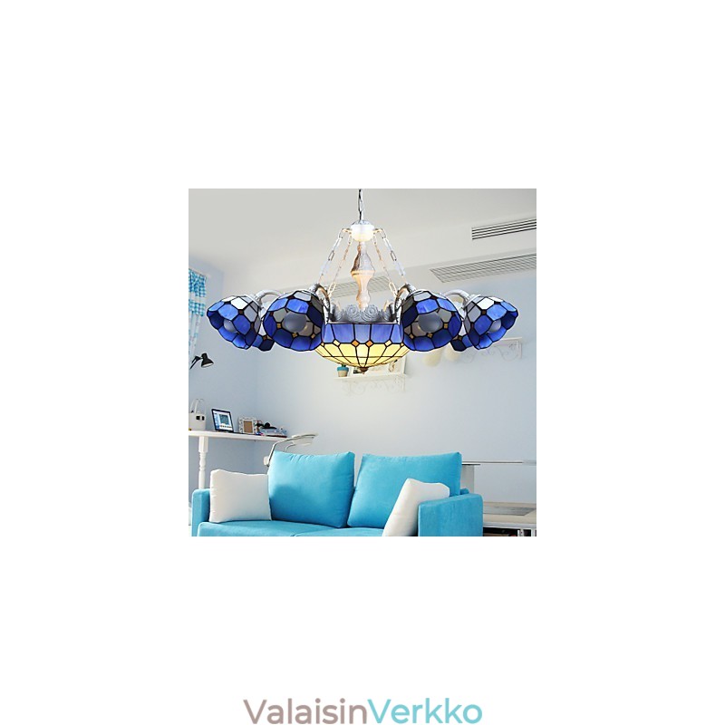 Välimeren maaseudun istuva Creative 8 + 1 otsalamppua ja lyhtyä