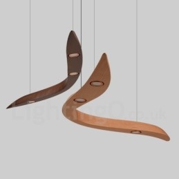 Moderni Contemporary Wood 3 Light riippuvalaisin