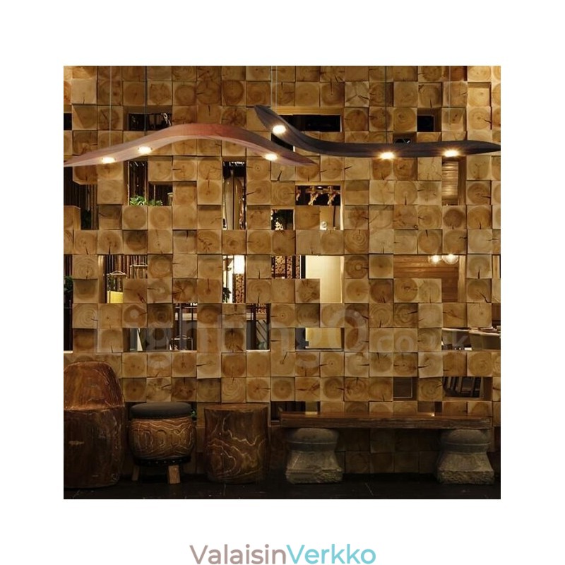Moderni Contemporary Wood 3 Light riippuvalaisin