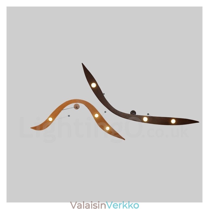 Moderni Contemporary Wood 3 Light riippuvalaisin