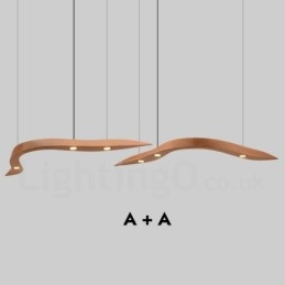 Moderni Contemporary Wood 3 Light riippuvalaisin