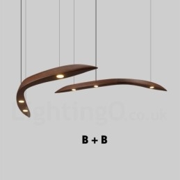 Moderni Contemporary Wood 3 Light riippuvalaisin
