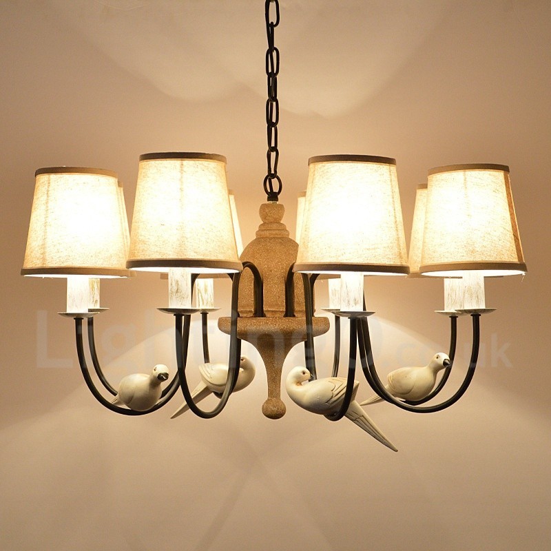 8 Light Rustic Lodge Vintage riippuvalaisin