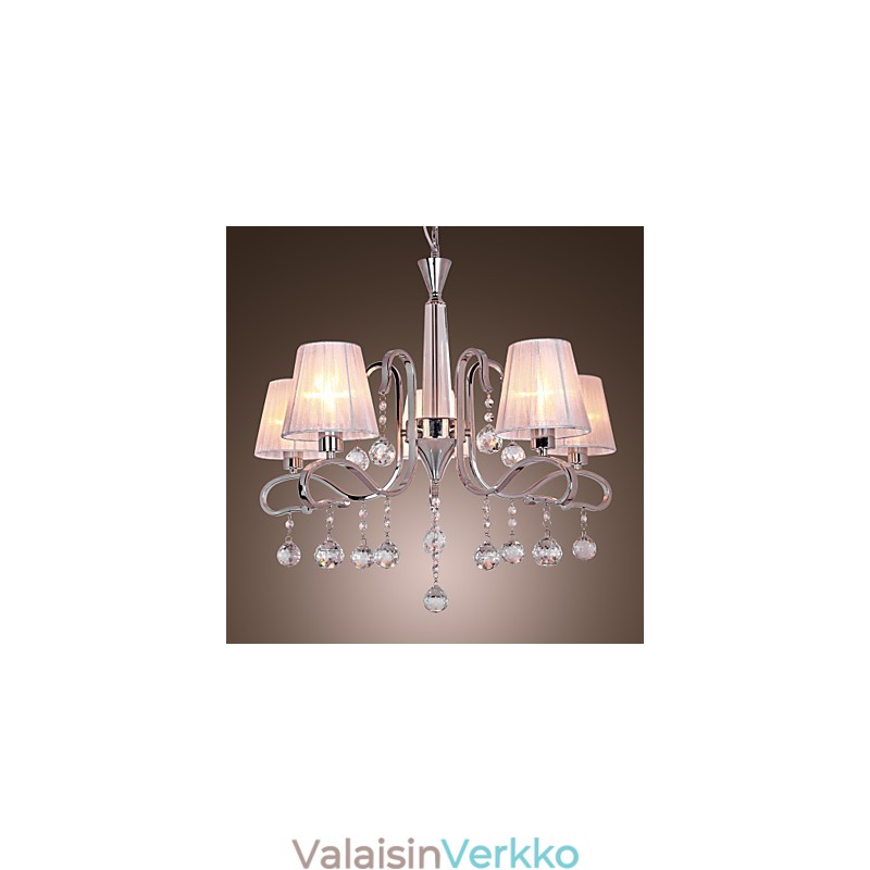 Moderni nykyaikainen kristallikruunu, galvanoitu kattokruunu