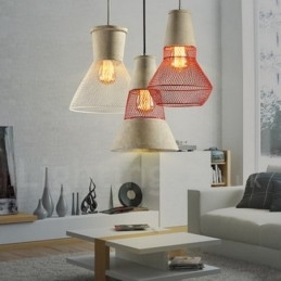 1 Kevytmetallinen Concrte Rustic Lodge -riippuvalaisin