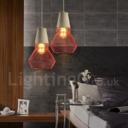 1 Kevytmetallinen Concrte Rustic Lodge -riippuvalaisin