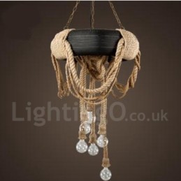Country Vintage 6 Light riippuvalaisin