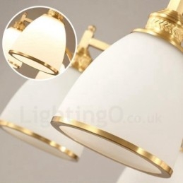 10 Light Rustic Lodge Integroitu metallinen kupari kattokruunu