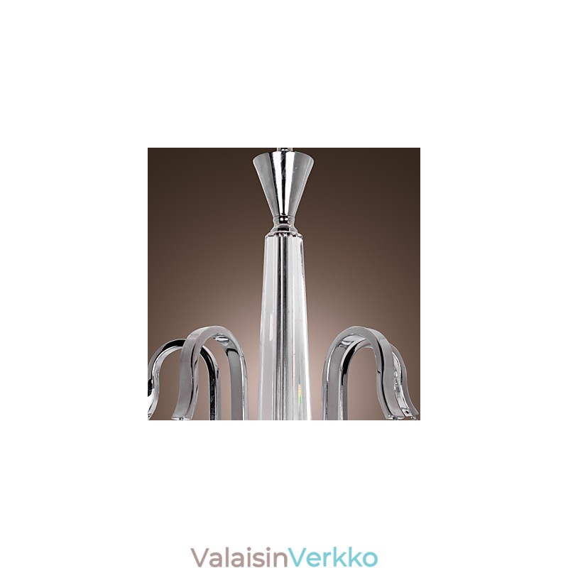 Moderni nykyaikainen kristallikruunu, galvanoitu kattokruunu