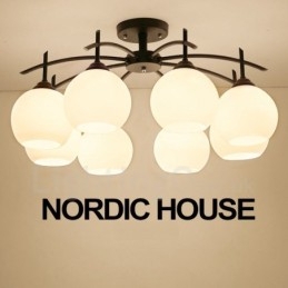 8 Kevyt perinteinen klassinen integroitu kattokruunu