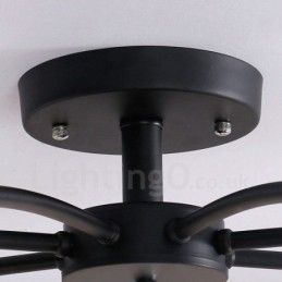 8 Kevyt perinteinen klassinen integroitu kattokruunu