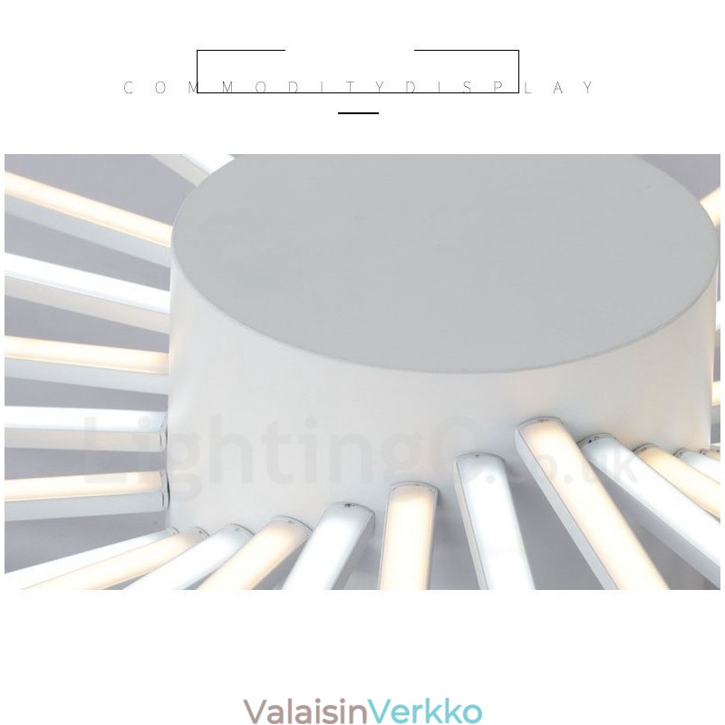 28 Vaalea moderni nykyaikainen integroitu metallikattokruunu