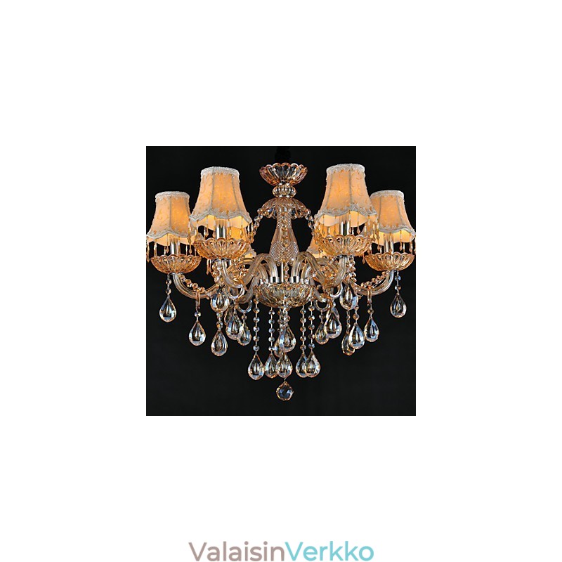 Kattokruunu Crystal Traditional Classic Glass 6 Light