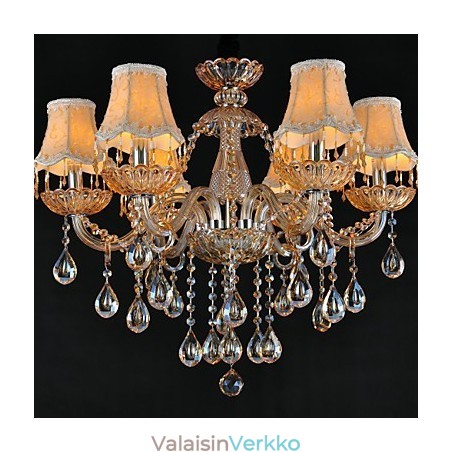 Kattokruunu Crystal Traditional Classic Glass 6 Light Kattokruunu Crystal Traditional Classic Glass 6 Light