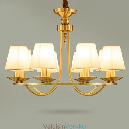 Messinki 8 Light Rustic Lodge Integroitu metallinen kupari kattokruunu Messinki 8 Light Rustic Lodge Integroitu metallinen kupari kattokruunu