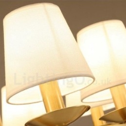 Messinki 8 Light Rustic Lodge Integroitu metallinen kupari kattokruunu